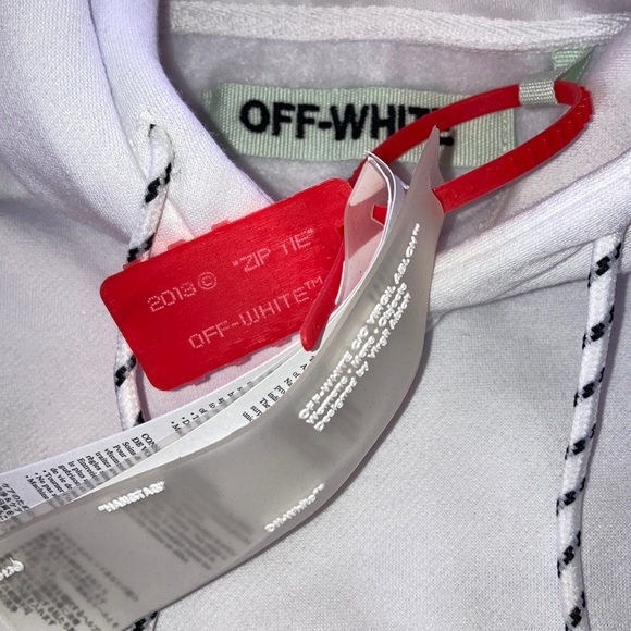 Off-White original striped hoodie (White) - Picture 5 of 9